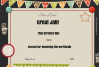 Free School Certificates Awards For Amazing Free Kids Certificate Templates