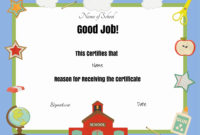Free School Certificates Awards For Amazing Good Behaviour Certificate Templates
