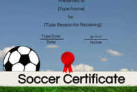 Free Soccer Certificate Maker Edit Online And Print At Home Intended For Free Soccer Certificate Template Free