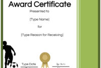 Free Soccer Certificate Maker Edit Online And Print At Home Within Soccer Award Certificate Template