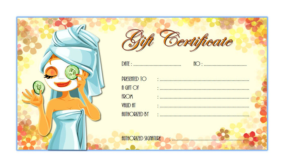 Free Spa Gift Certificate Printable Templates October 2020 Throughout Massage Gift Certificate Template Free Download