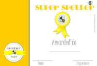 Free Spelling Bee Certificate Templates Customize Online With Quality Spelling Bee Award Certificate Template