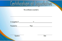 Free Superlative Certificate Template 2020 Great Awards Inside Quality Superlative Certificate Templates