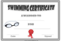 Free Swimming Certificate Templates Customize Online Within Free Swimming Certificate Templates