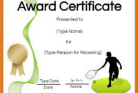 Free Tennis Certificate Customize Online Print In Best Printable Tennis Certificate Templates 20 Ideas