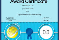 Free Tennis Certificates Edit Online And Print At Home In Tennis Certificate Template Free