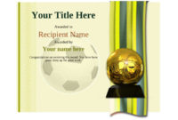 Free Uk Football Certificate Templates Add Printable With Soccer Certificate Template