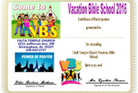 Free Vbs Certificate Templates Best Templates Ideas Throughout Best Vbs Certificate Template