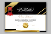 Free Vector Award Certificate Template Concept Intended For Awesome Award Certificate Design Template