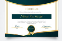 Free Vector Certificate Of Achievement Template With Regard To Awesome Certificate Of Accomplishment Template Free