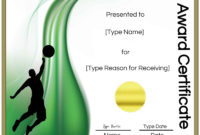 Free Volleyball Certificate Edit Online And Print At Home For Volleyball Certificate Templates