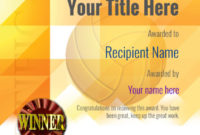 Free Volleyball Certificate Templates Add Printable For Volleyball Certificate Templates