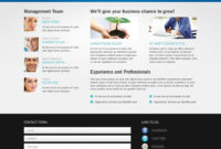 Free Website Template For Consulting Business Inside Website Templates For Small Business