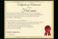 Funny Certificate Retirement Yellow Template Card 1115 With Regard To Best Funny Certificate Templates