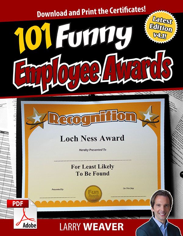 Funny Employee Awards™ 101 Funny Awards For Employees For Free Teamwork Certificate Templates
