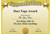 Funny Employee Awards Humorous Award Certificates For For Bravery Certificate Template 10 Funny Ideas