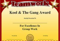 Funny Free Certificate Teamwork Awards Funny Free Inside Best Outstanding Volunteer Certificate Template