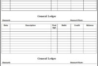 General Ledger Format Free Word Templates With Regard To Record Label Business Plan Template Free