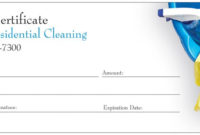 Gift Certificate A1 Residential Cleaning Inside Donation Certificate Template Free 14 Awards