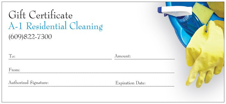 Gift Certificate A1 Residential Cleaning Inside Donation Certificate Template Free 14 Awards