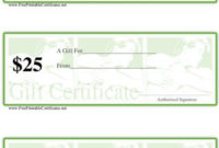 Gift Certificate Massage/Spa Printable Certificate Intended For Massage Gift Certificate Template Free Download