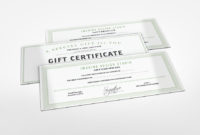 Gift Certificate Mockupidesignstudio For Amazing Mock Certificate Template