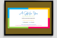 Gift Certificate Template 6 Fillable Certificate Intended For Fillable Gift Certificate Template Free