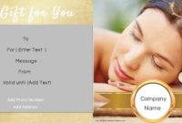 Gift Certificate Templates For A Hair Salon Within Free Printable Hair Salon Gift Certificate Template