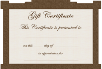 Gift Certificate Templates To Print Activity Shelter Inside Awesome Printable Gift Certificates Templates Free