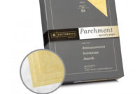 Gold Paper 8 1/2 X 11 In 24 Lb Bond Parchment In Southworth Business Card Template