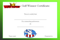 Golf Handicap Certificate Template Klauuuudia Pertaining To Amazing Golf Certificate Template Free