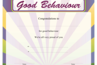 Good Behaviour Certificate Template Download Printable Pdf With Regard To Good Behaviour Certificate Templates