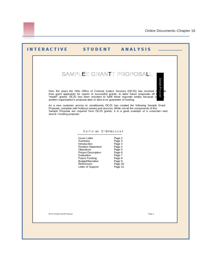Grant Proposal Sample Free Download With Awesome Sample Grant Proposal Template