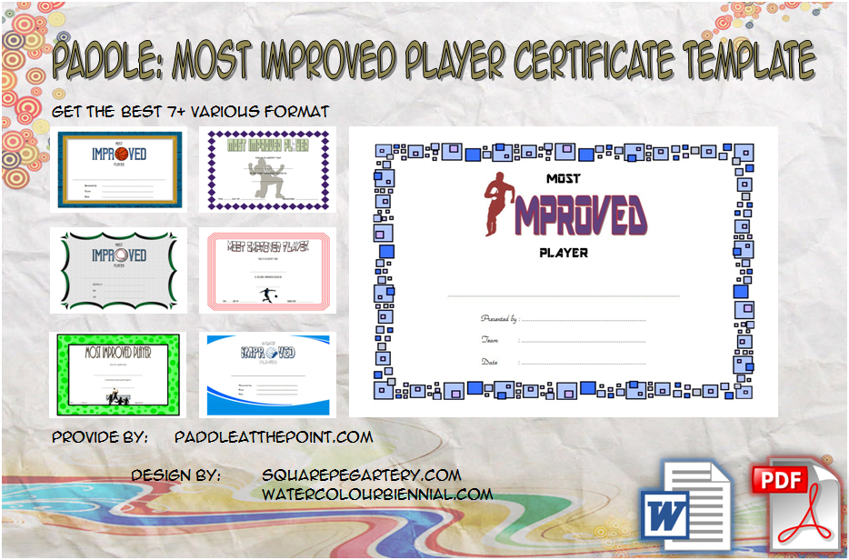 Great Work Certificate Template 10 Outstanding Designs Regarding Best Most Improved Player Certificate Template