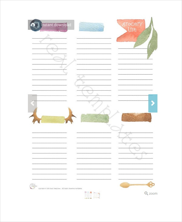 Grocery List Template 13 Free Pdf Psd Documents In Free Poultry Business Plan Template