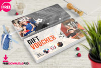 Gym Fitness Voucher Template Psd Freedownloadpsd For Fitness Gift Certificate Template