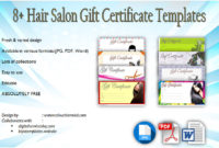 Hair Salon Gift Certificate Templates 8 Beautiful Inside Free Printable Hair Salon Gift Certificate Template