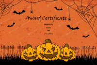 Halloween Award Certificates 5 Printables For Microsoft Within Halloween Costume Certificates 7 Ideas Free