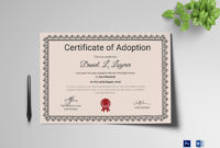 Happy Adoption Certificate Design Template In Psd Word Intended For Cat Adoption Certificate Template 9 Designs