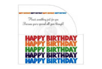 Happy Birthday Money Gift Card Envelope Printable Pdf Inside Printable Happy Birthday Gift Certificate