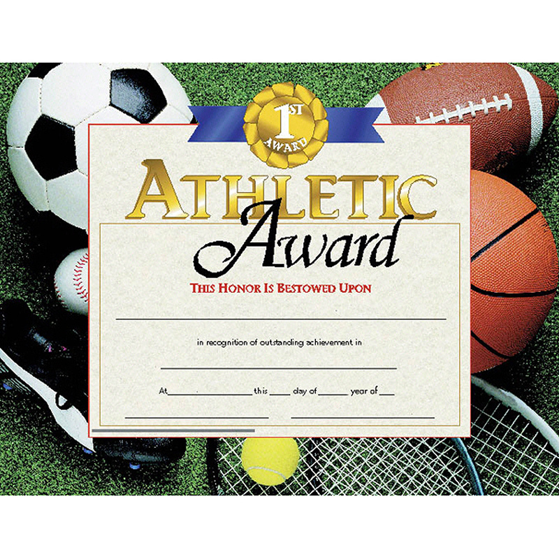 Hayes Certificates Athletic Award 30 Pk 85 X 11 For Free Hayes Certificate Templates