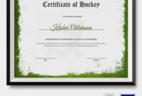 Hockey Certificate Template 9 Free Word Pdf Documents Intended For Printable Hockey Certificate Templates
