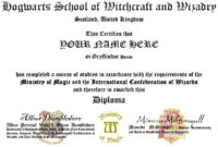 Hogwarts Id And Diploma Templates Harry Potter Amino In Quality Harry Potter Certificate Template