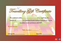 Holiday Travel Gift Certificate Template Gct With Regard To Free Travel Gift Certificate Template