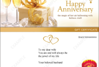 Hot Air Balloon Gift Vouchers Online Purchase Throughout Anniversary Gift Certificate Template Free