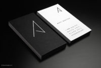 Hot Foil Black And White Template Rockdesign In Black And White Business Cards Templates Free