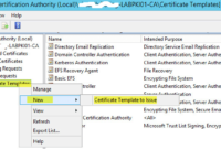 How To Deploy Active Directory Certificate Services On For Domain Controller Certificate Template