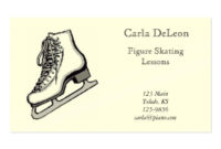 Ice Skating Business Card With Regard To Best Ice Skating Certificates
