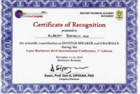 International Conference Certificate Templates Templates Throughout Conference Participation Certificate Template