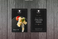 Italian Food Business Card Template Free Psd File Throughout Food Business Cards Templates Free